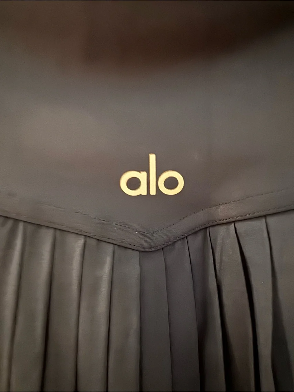 ALO Yoga Grand Slam Tennis Pleated Mini Skirt in Navy Blue - M